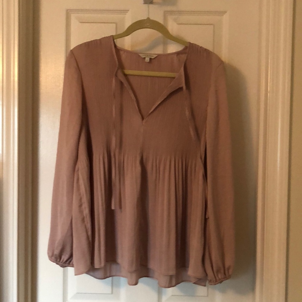 Blush pink Lucky Brand blouse.
